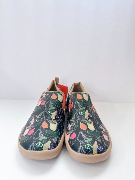 Size 12 Mens UIN Leopard Cat Slip-On Flats Artistic Print Comfort Casual Shoes main image 13